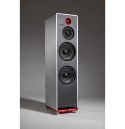 Stenheim - ALUMINE THREE - Light Grey mit Hochtonhorn und Bodenplatte in Rot