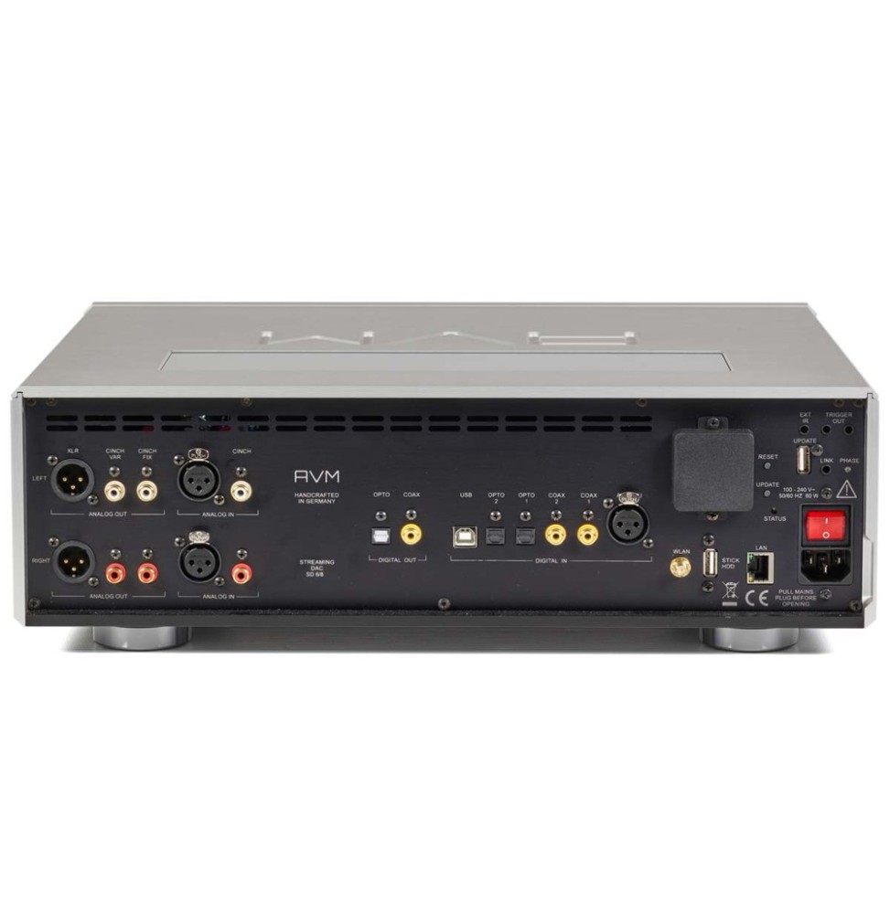 AVM OVATION - SD 8.3  analoger Vorverstärker mit Streaming & DAC mit Ovation Röhren Linestage