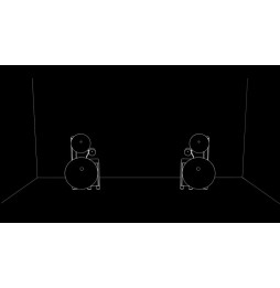TWIN SUB Position - 2x TWIN SUB an Trio G3 innen versteckt