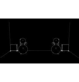 TWIN SUB Position - 2x TWIN SUB seitlich Rückwand