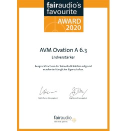 OVATION A 6.3   Vollverstärker  -  AWARD 2020 Fairaudio