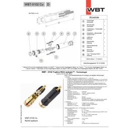 WBT-0102 Cu - Chinchstecker  Datenblatt