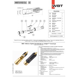 WBT-0152 Cu - Chinchstecker  Datenblatt