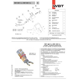 WBT-0661 Cu - Kabelschuh  Datenblatt