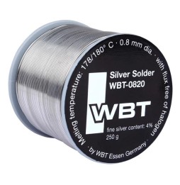 WBT Silberlötzinn WBT-0820 (verbleit)  - 250g Spule mit 0.8 mm  Ø